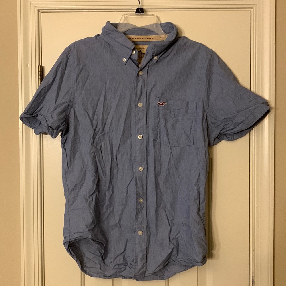 Hollister Men’s Short Sleeve Button Down Shirt XL